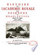 Télécharger le livre libro Mémoires De L'académie Royale Des Sciences Et Belles-lettres Depuis L'avénement De Fréderic Guillaume Iii Au Trône Avec L'histoire Pour Le Même ...